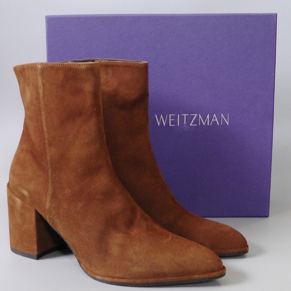 New STUART WEITZMAN Notazzie Suede Bootie - Picture 2 of 10